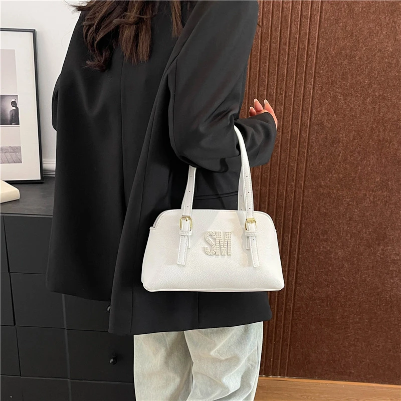 

Classic Leather Crossbody Bag - Women's Vintage Style Shoulder Purse With Antique Brass Zipper & Timeless Design