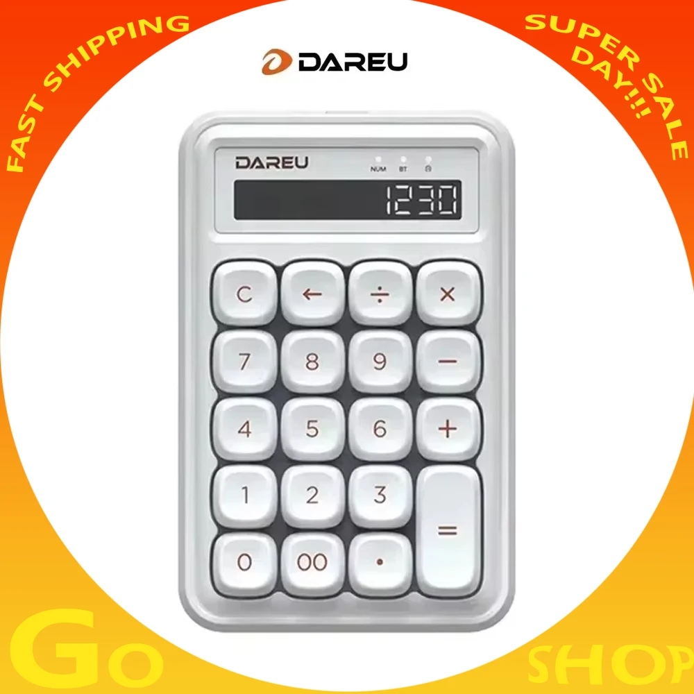 

Dareu Z19 Mini Keyboard Numpad Tri Mode Wireless Bluetooth Keypad Gamer Mechanical Keyboard Pc Accessories Office Gaming Gifts