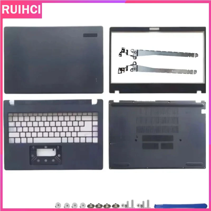 

For TravelMate P214 N19Q7 New Laptop LCD back cover Front bezel almrest upper cover Bottom case/Hinges