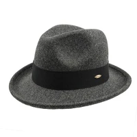 New Fedoras Hats Men's Vintage Black Felt Wide Brim Jazz Hats Man For Men Women Fedora Gentleman Caps Jackson Hat - Image 5