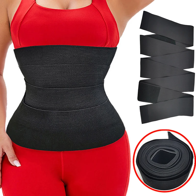 Women Waist Bandage Wrap Trimmer Belt Waist Trainer Shapewear Tummy Control Slimming Fat Burning For Postpartum Sheath Belt