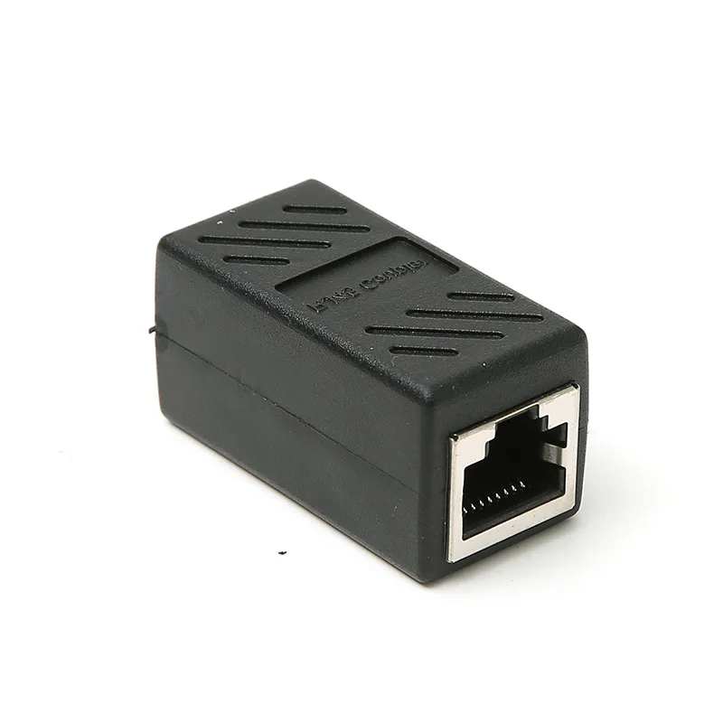 Adaptador de cabo de rede ethernet do acoplador cat6 cat5e do extensor inline rj45