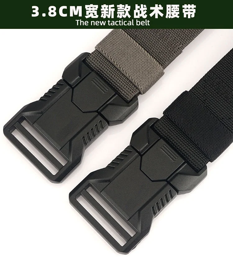 حزام رجالي مكون من قطعتين بإبزيم سريع التحرير للرياضات الخارجية؛ حزام أزياء الترفيه والتدريب. #5