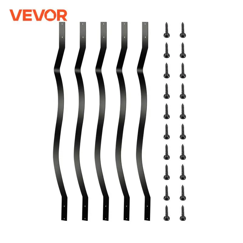 VEVOR Stair Balusters Metal Deck Spindles Staircase Baluster with Screws Aluminum Alloy Deck Railing for Wood and Composite Deck