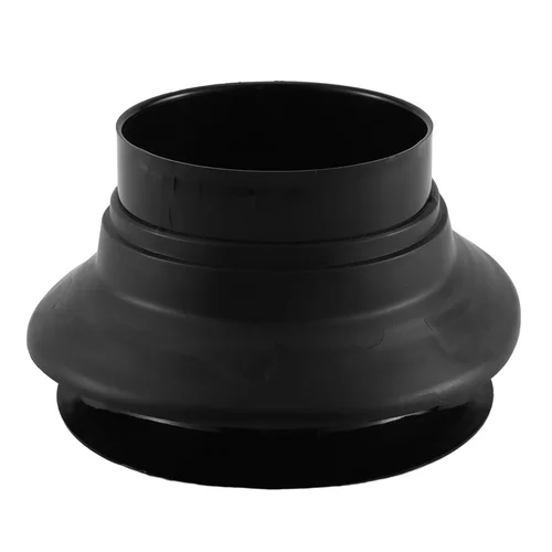 Imagen 2 del producto A51Q-Potenciador de tambor de bajo, potenciador de patada de bombo de caucho ABS con protector de orificio de puerto negro, cabezal de tambor con orificio de micrófono, negro