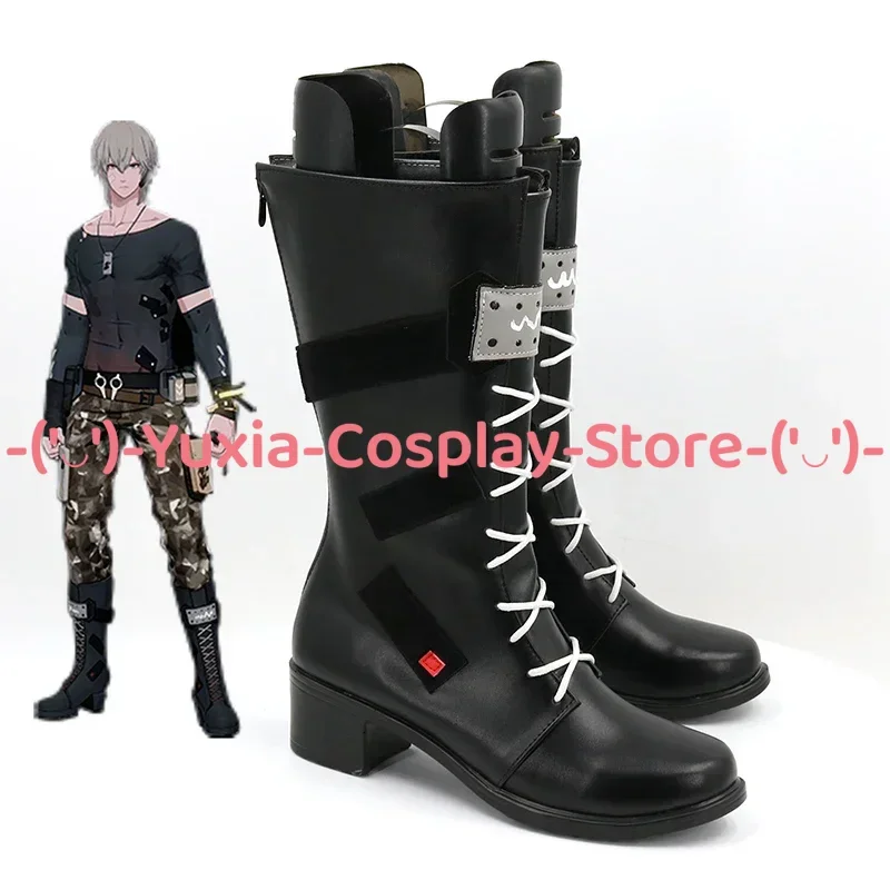 Yuxiacosplay! Punishing: Gray Raven Watanabe Astral Cosplay Shoes Anime Character Prop PU Leather Boots Halloween Party Costume