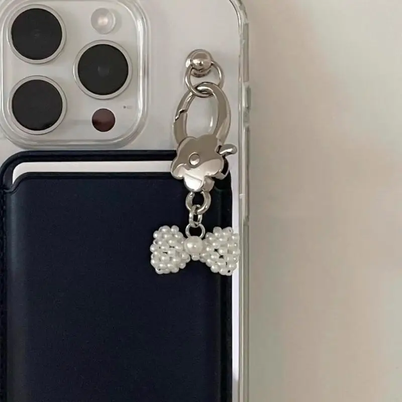 91AF Bowknot Keychain Pendant Fashion Hanging Decoration Sweet Cool Pendant Charm
