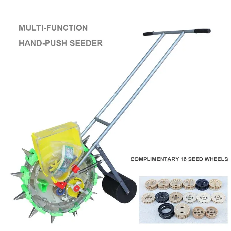 Multi-function Hand-push Seeder Machine, Radish, Corn, Cotton, Soybean Peanut Planter, Precision Machine Wheat Seeder