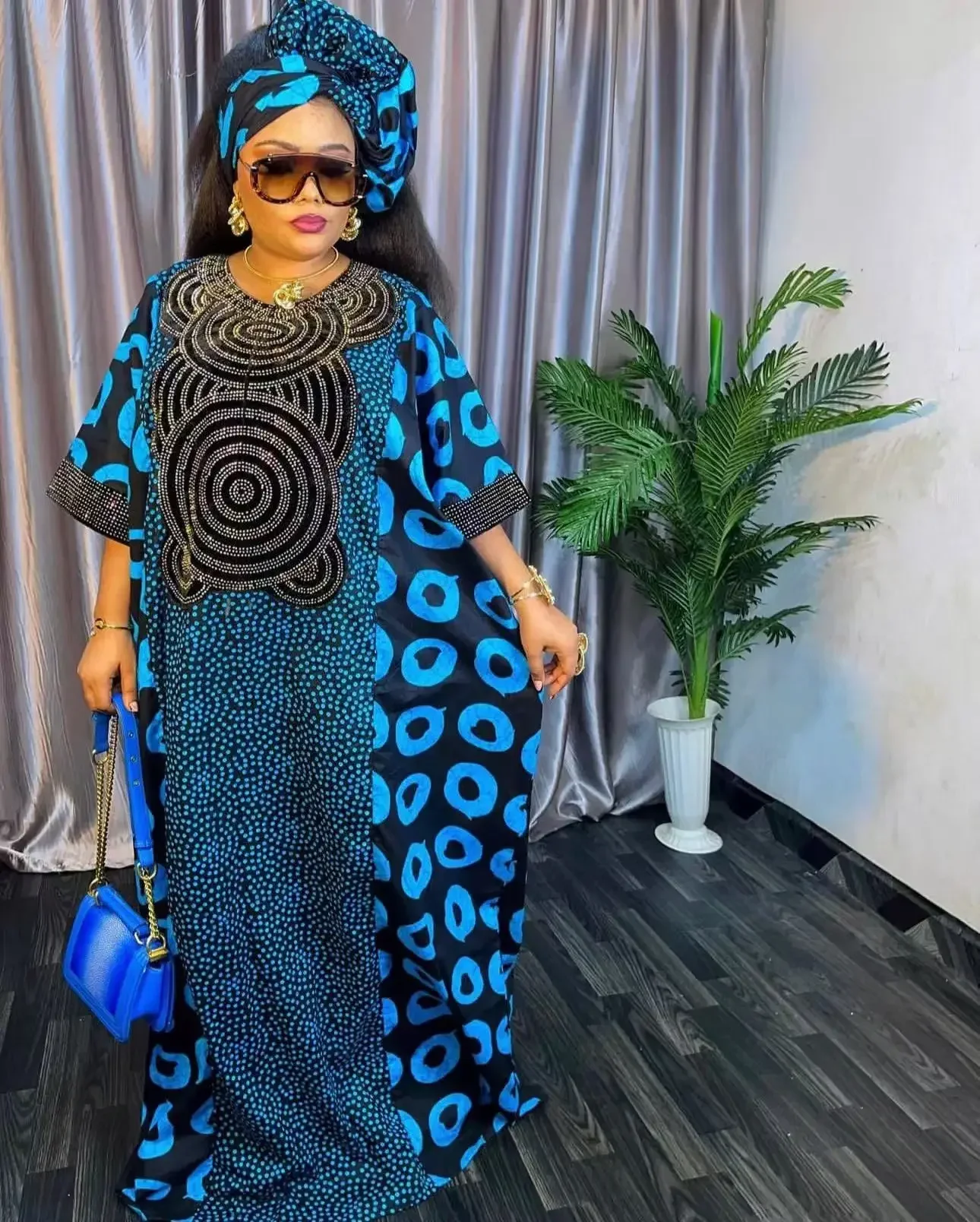 

2025 Абая для женщин, Дубай, роскошное африканское мусульманское модное платье, кафтан, свадебное платье, длина: 144 см, бюст: 172 см