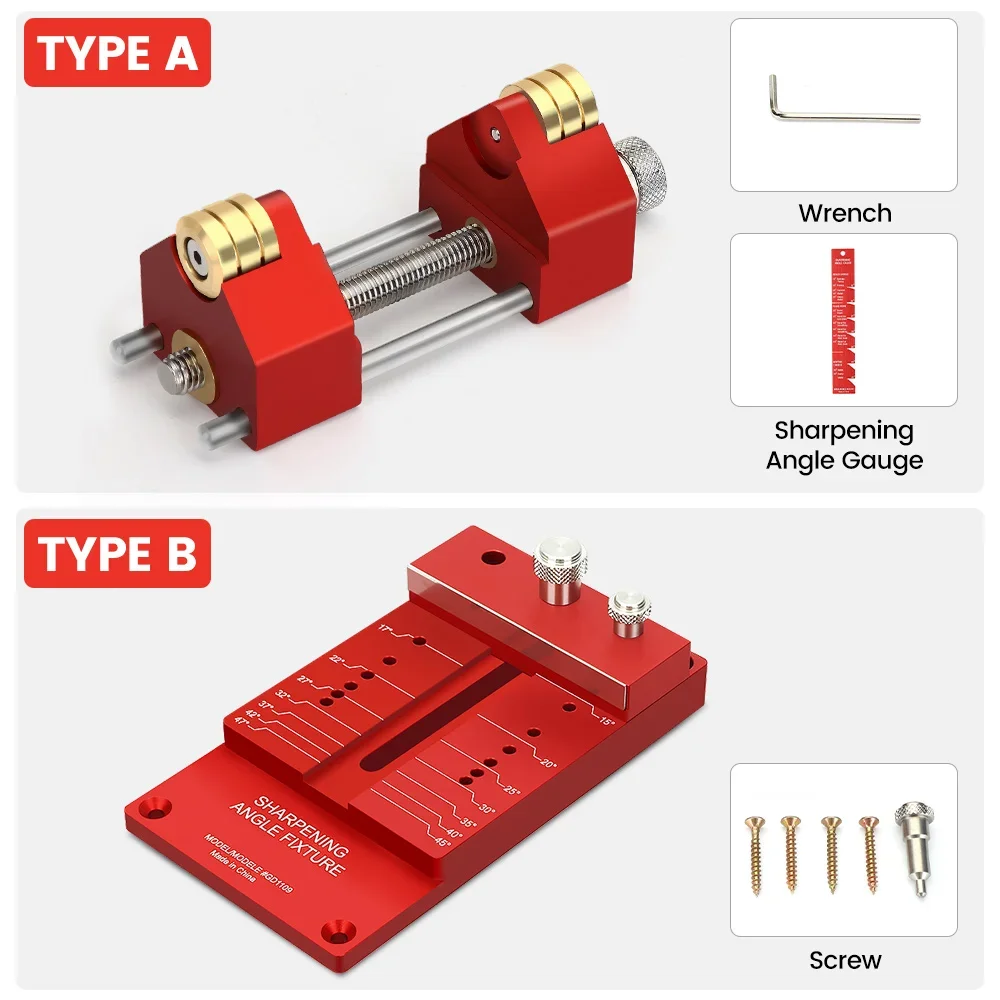 Mohoo Sharpening System Honing Guide Sharpening Holder Angle Fixture Angle Gauge for Woodworking Chisel