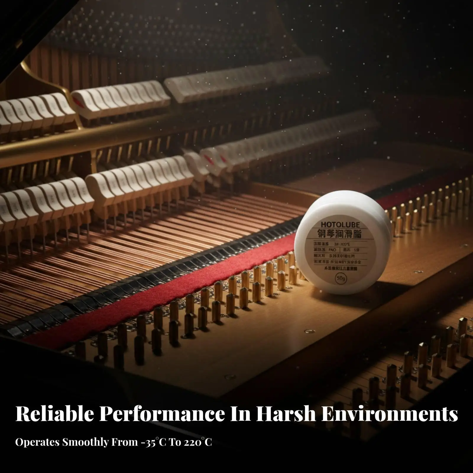 High Performance Piano Key Lubricant Grease for Sensitive Mechanisms Low Resistance Synthetic Formula