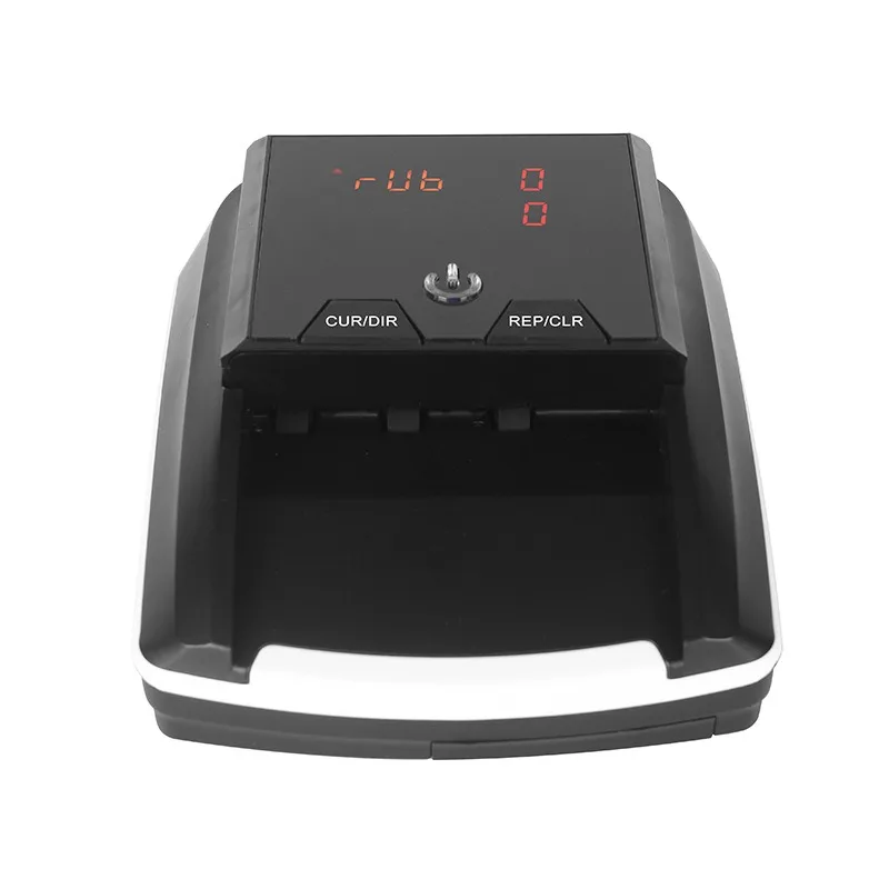 Portable Mini Money Counter Counterfeit Bill Detector Automatic Money Detection By UV MG IR Image for EURO USD GBP For Shops