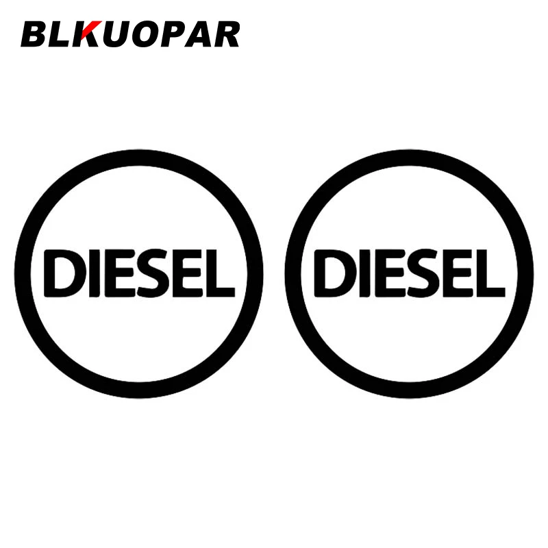 

BLKUOPAR Diesel Top Up Silhouette Car Stickers Personality Scratch-Proof Vinyl Decals Waterproof Car Accessories Anime Graphics