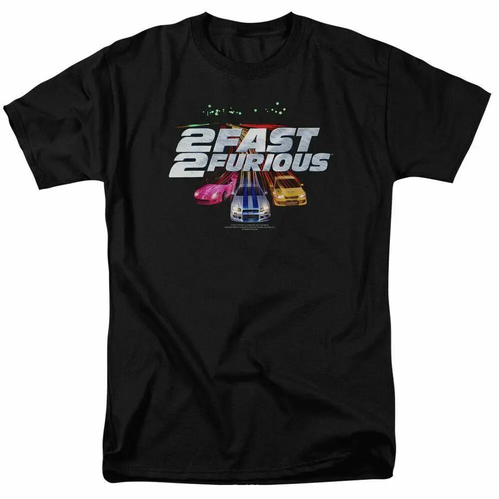 

Men's Fast and Furious Logo T Shirt, Licensed Car Movie Tee, Toretto Black