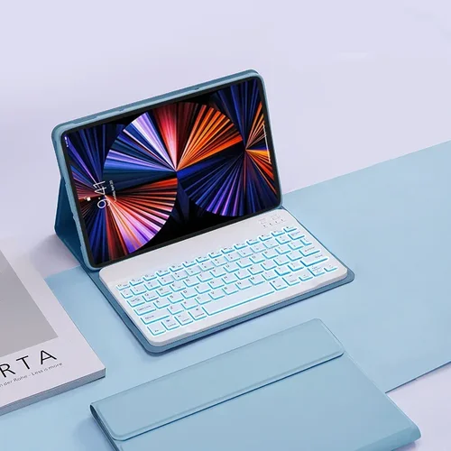 Imagen 2 del producto Funda con teclado retroiluminado para Lenovo Tab 10,1 pulgadas TB311FU TB311XU 2025 Funda protectora para teclado Lenovo Tab 10,1 ""2520 Funda