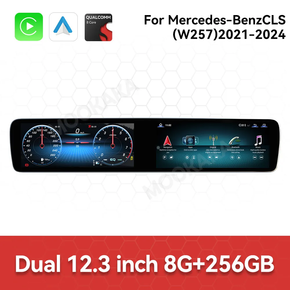 

LHD RHD For Benz CLS W257 2021-2024 Android Car Radio Multimedia Video Carplay Autoradio Stereo GPS Navigation Head Unit