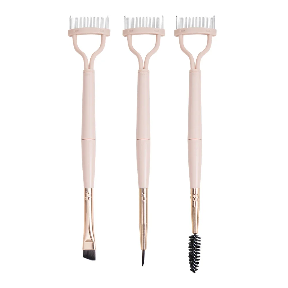 Wimper Schoonheid Opvouwbare Separator Draagbare Wimper Borstel Kam Mascara Krul Wimper Rvs Wimper Kammen Gereedschap