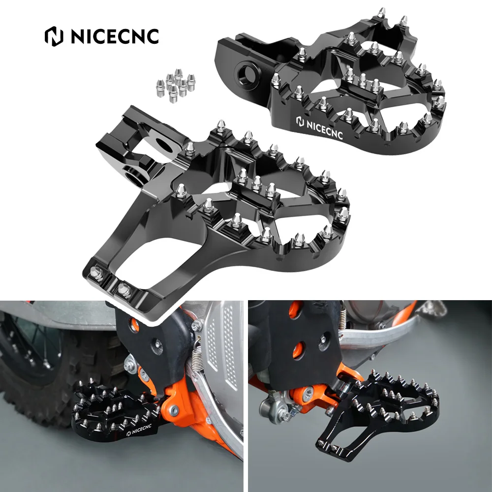 

NICECNC For KTM EXC 300 2017-2023 EXC 250 EXCF 350 EXC 450 XCW XCW-F Extender Foot Pegs SX 125 SXF 250 SXF 450 XC XCF 2017-2022