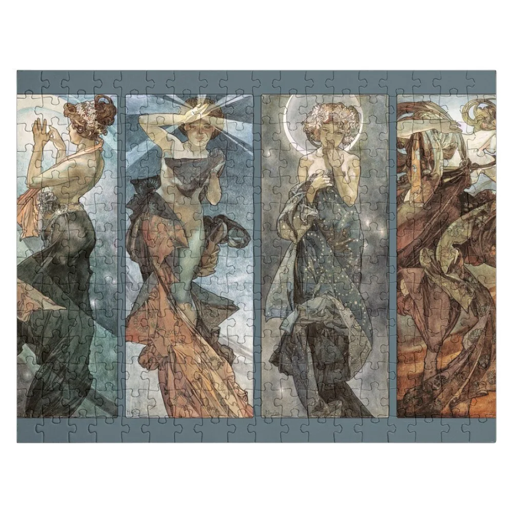 

The Moon and the Stars Alphonse Mucha Jigsaw Puzzle Custom Wooden Puzzle Photo Puzzle Accessories Models Gunpla