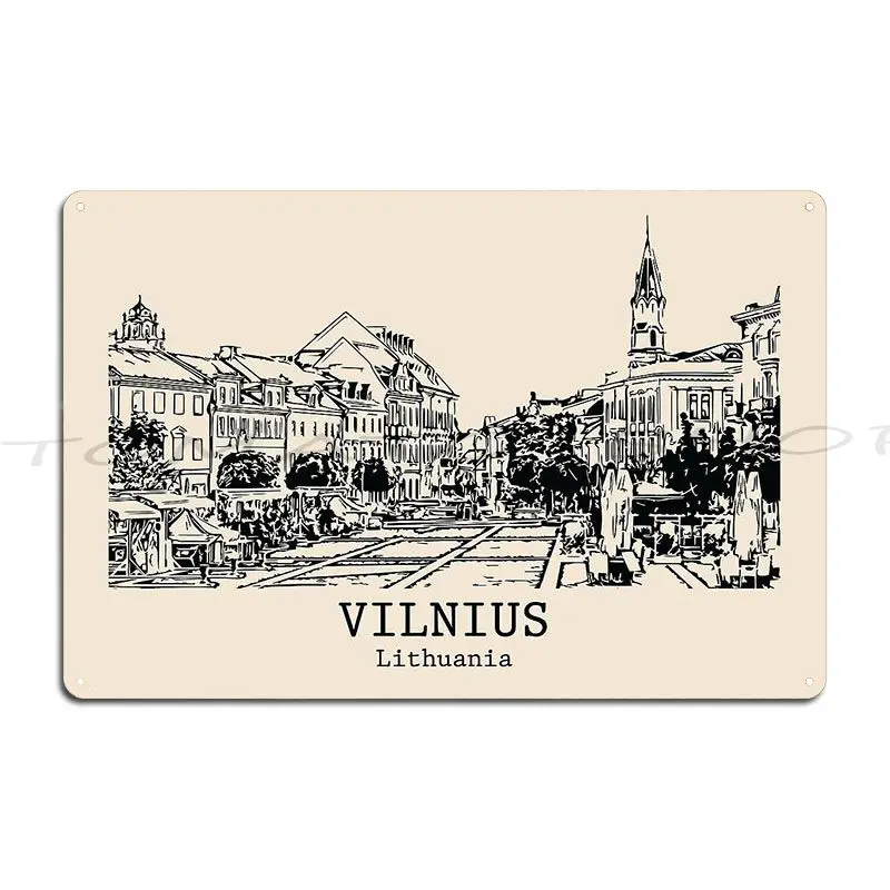 Kyiv Kiev Ukraine Monument Vintage Minimal European City Travel Poster  Metal Sign Plaques