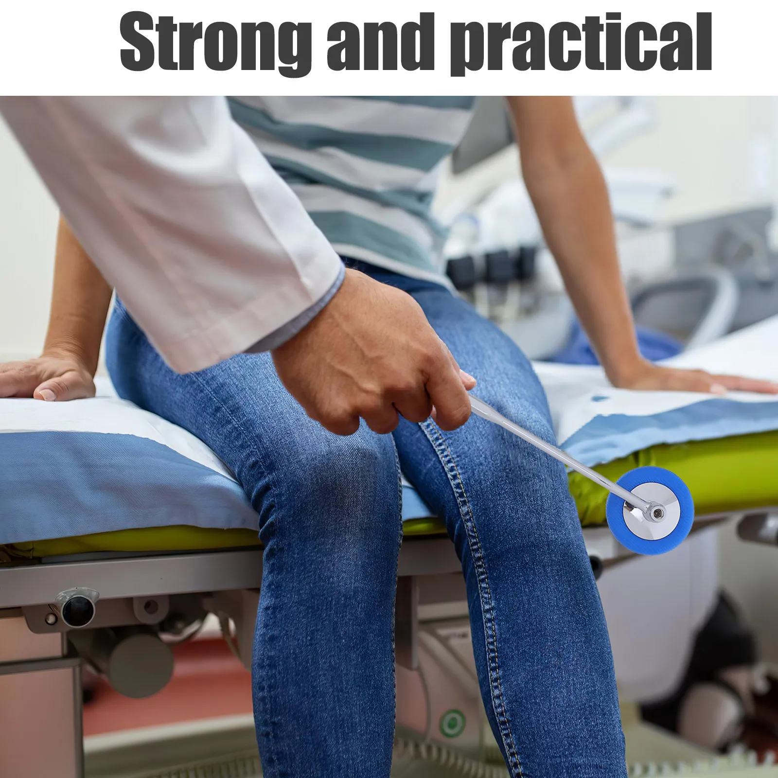 Neurological Reflex Hammer 7.5 Inch Aluminum Alloy Tendon Hammer for Neurological Examination Deep Tendon Testing