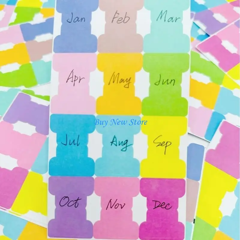 20CE 120Pieces Colored Index Label Adhesive Label Sticker Writable Index Labels Adhesive Notes Notebook Page Marker