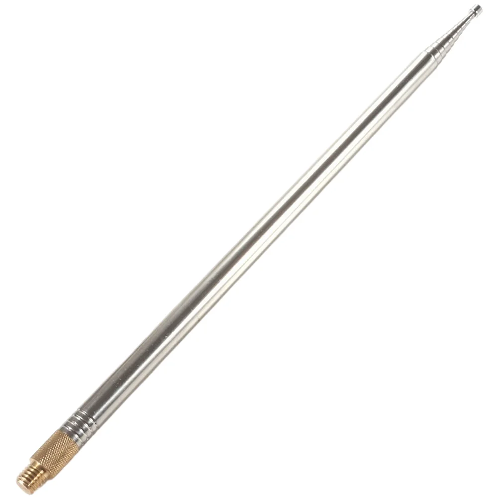 For jpc-7 Compatible Telescopic For antenna Rod 2.5 Meter Extended Length Silver Metal Build 10 Segment Adjustable Height Design