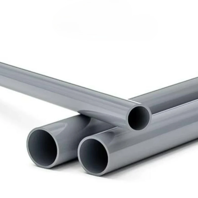 OD 5mm~75mm Dark Grey PVC Pipe Garden Irrigation Watering Fittings Rigid Round Tube High Impact for Water Pipe DIY Cable Sleeve