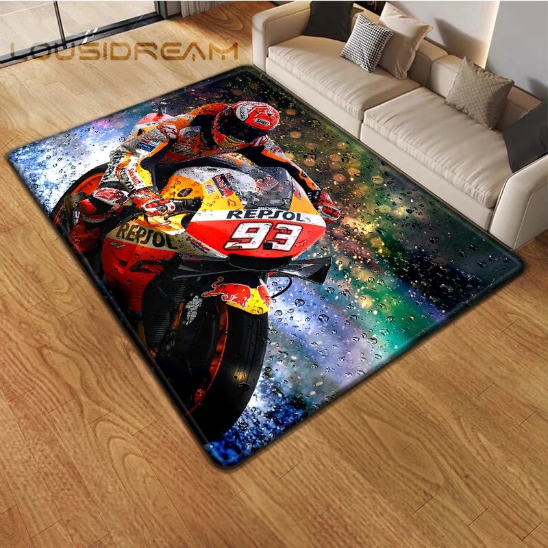 Motorcycle Racing Driver Carpet Kitchen Mat Entrance Doormat Bedroom Floor Decoration Living Room Carpet Bathroom Rug