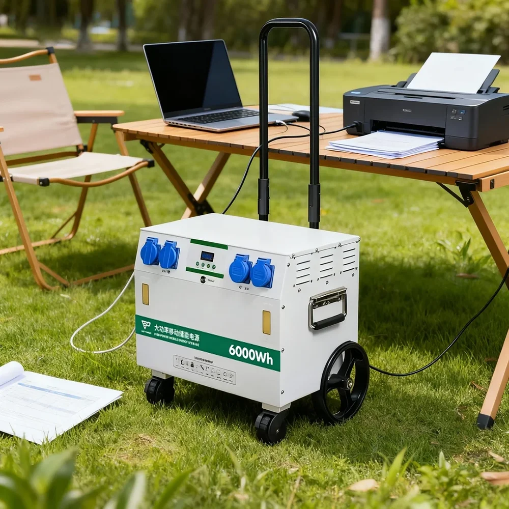 Portable Power Station EPPA902-6K 12000Wh Chu Bangshou Solar-Powered For Professional Outdoor Work Detachable Battery MPPT Pure