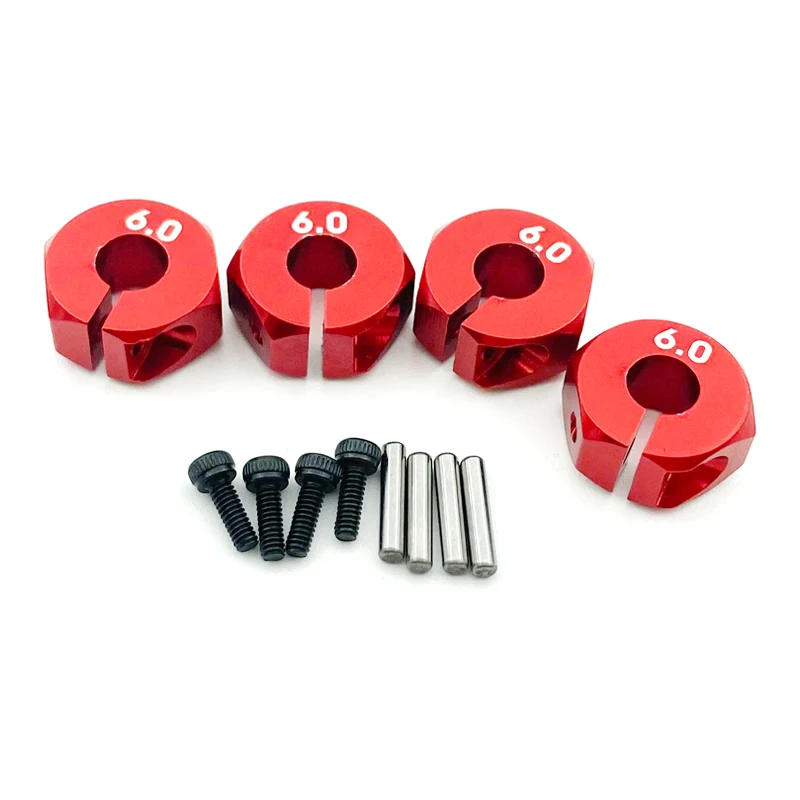 4 Pcs/lot Aluminum 5/6/7mm Wheel Hex 12mm Drive Hubs With Pins Screws For RC Car Crawler Trucks HSP HPI Tamiya Traxxas Slash