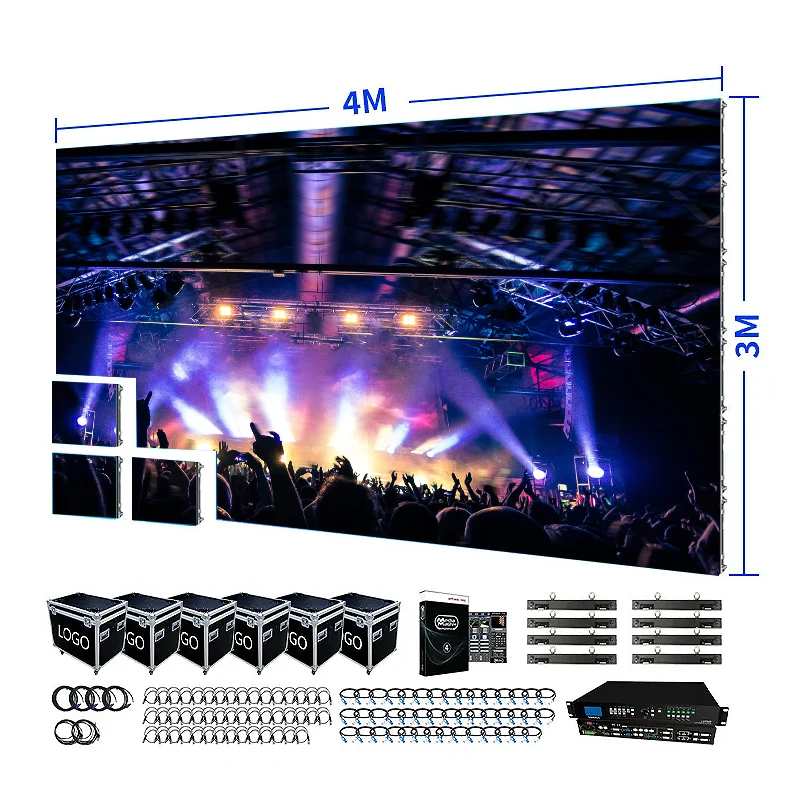 P3 Led Video Wall Complete System Ecran Geant Advertising Boards Ledwall Outdoor Screen for Mobile Dj Booth Advertising Boards