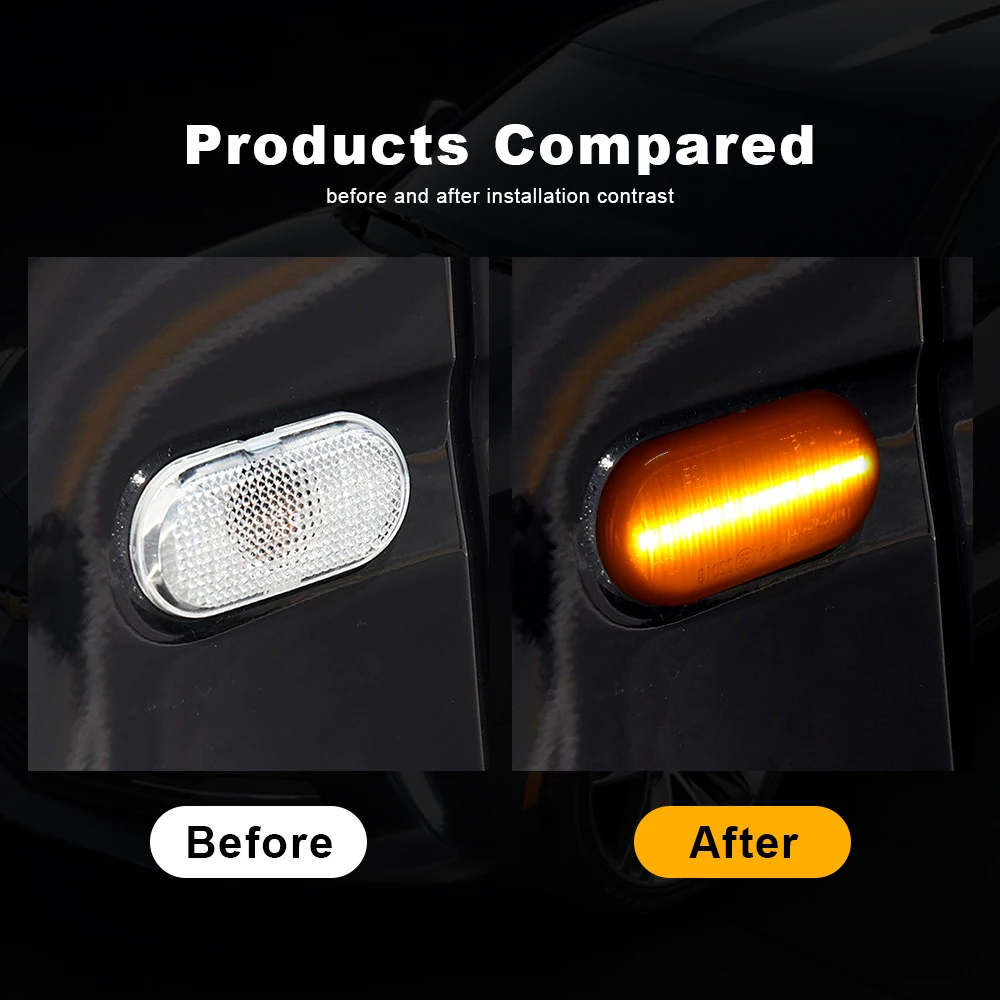 2PCS Led Dynamic Side Marker Turn Signal Light For Dacia For Opel Smart For Renault Clio 1 2 KANGOO MEGANE ESPACE TWINGO MASTER