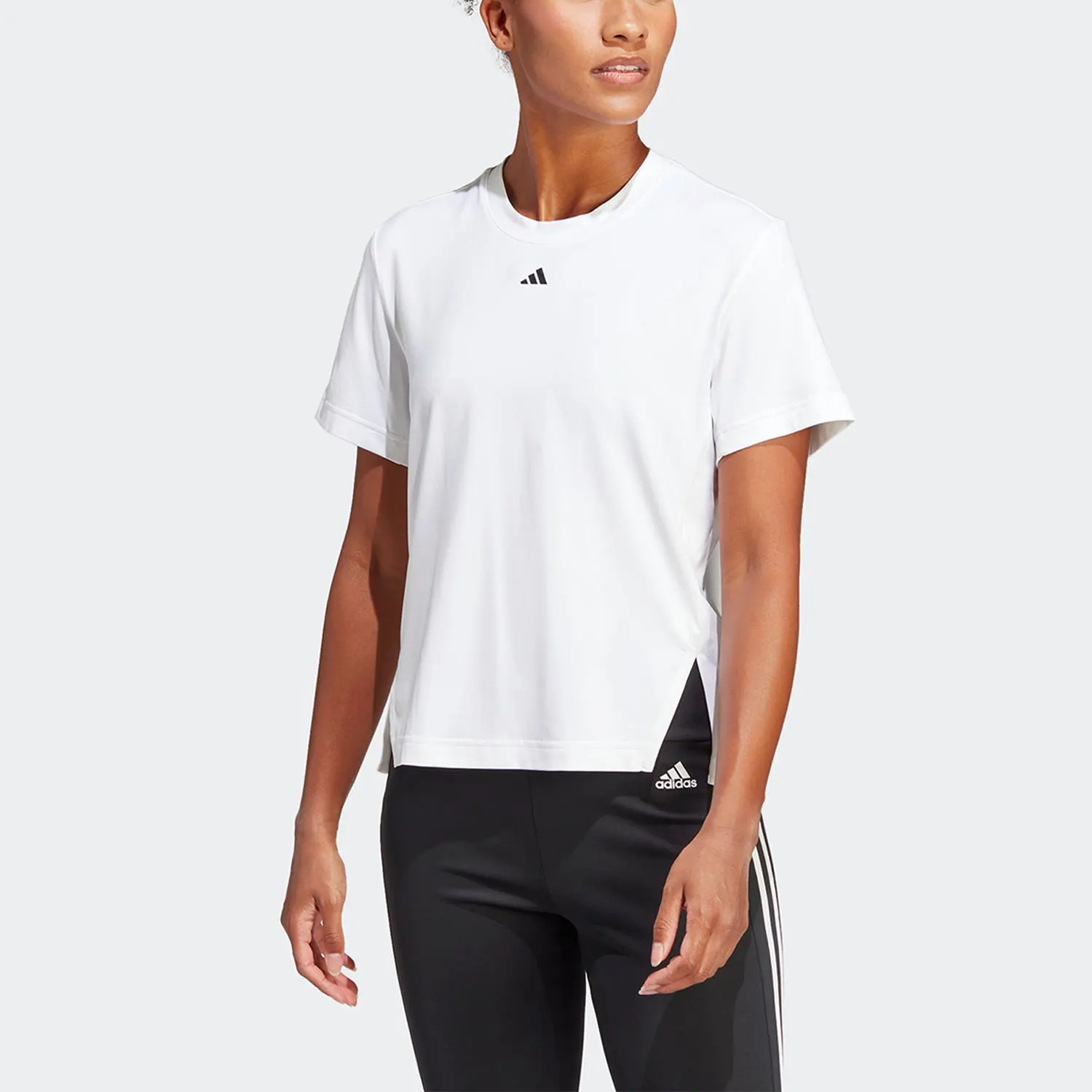 

Adidas Genuine 2023 Summer Women's Sporty Breathable Round Neck Short Sleeve T-Shirt HS8108