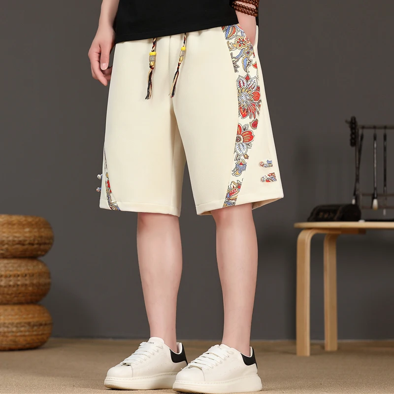 

Новые летние мужские шорты: тонкие, свободные, до колена, пляжные, повседневные, универсальные, большие боксеры, дышащие, из полиэфирного волокна