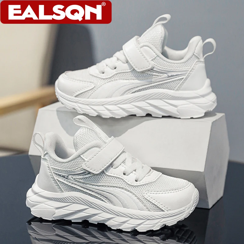 

Winter Children Sports Running Shoes Non-slip For Kids Boys Girls Breathable Mesh Walking Shoes White Outdoor Casual Tennis