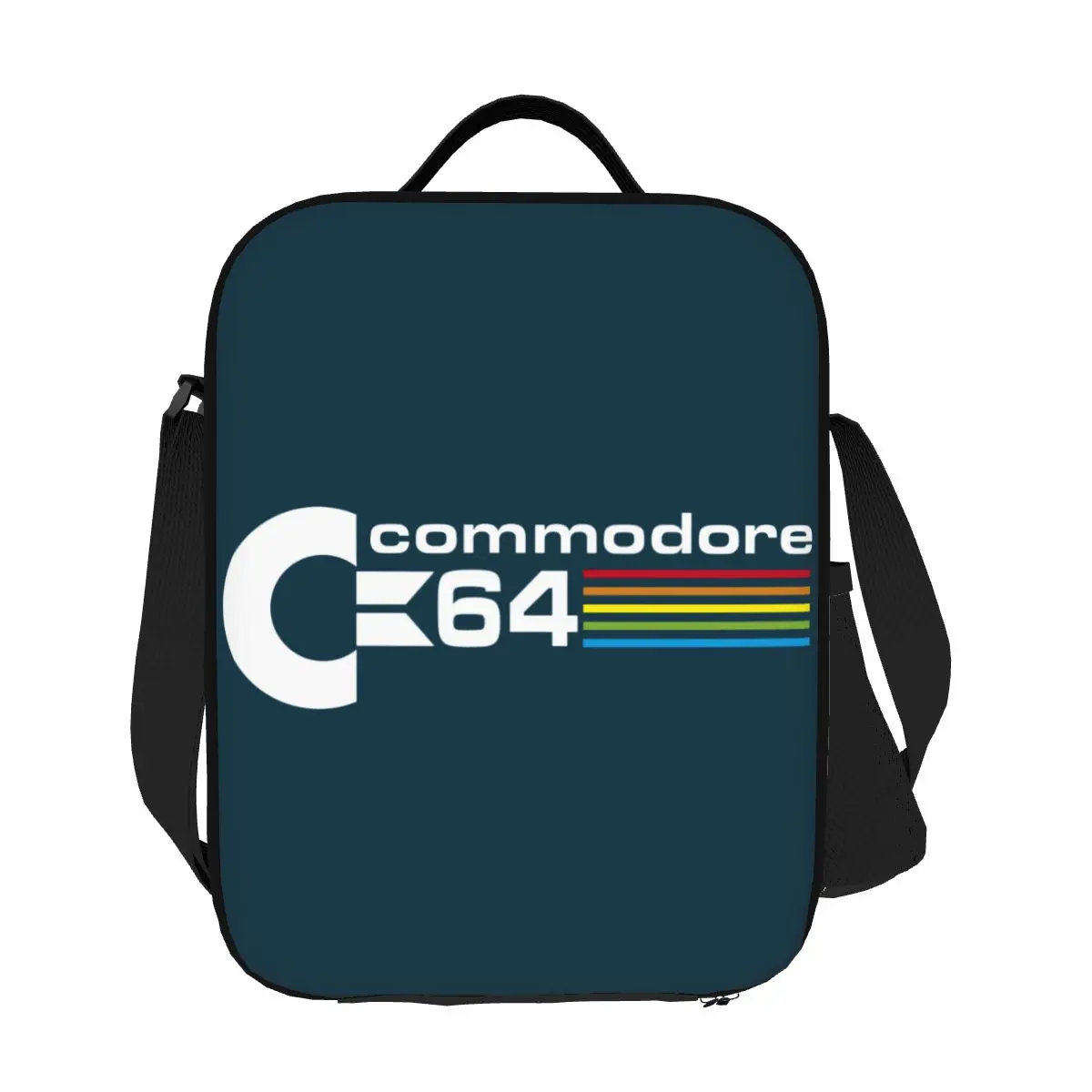 Commodore 64 Portable Lunch Boxes for Multifunction C64 Amiga Computer Thermal Cooler Food Insulated Lunch Bag School