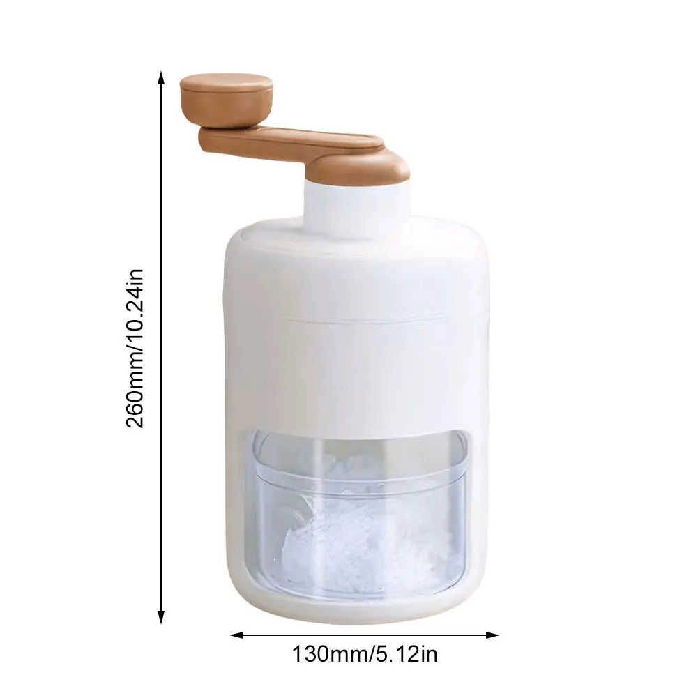 ماكينة حلاقة الثلج التي تعمل يدويًا 500 مللي متعددة الوظائف ماكينة صنع الثلج المحمولة ماكينة كسارة الثلج للنزهات الخارجية