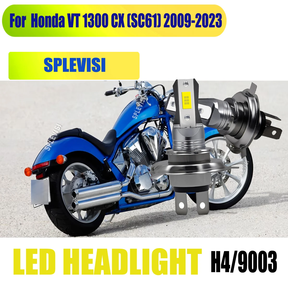 

H4 9003 Motorcycle LED Headlight Bulbs Waterproof with Military-Grade For Honda VT 1300 CX (SC61) 2009 2010 2011 2012 2013-2023