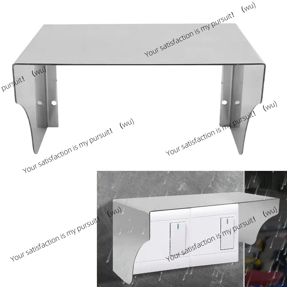 125-505mm Doorbell Rain Cover Stainless Steel Door Bell Protective Cover Outdoor Socket Wall Switch Waterproof Cover