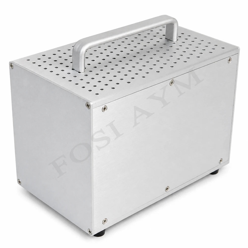 FOSI AYM 158x180x256mm Aluminum Alloy Chassis Amplifier Power Supply Box DIY Tube Amp Preamp Enclosure Industrial Control Audio
