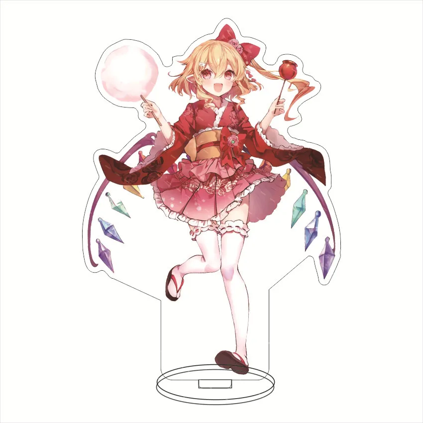 مصنع منفذ مخزن أنيمي توهو مشروع الاكريليك حامل كيريسامي ماريسا الشكل لعبة Youmu Konpaku Hakurei Reimu تأثيري لعبة هدية