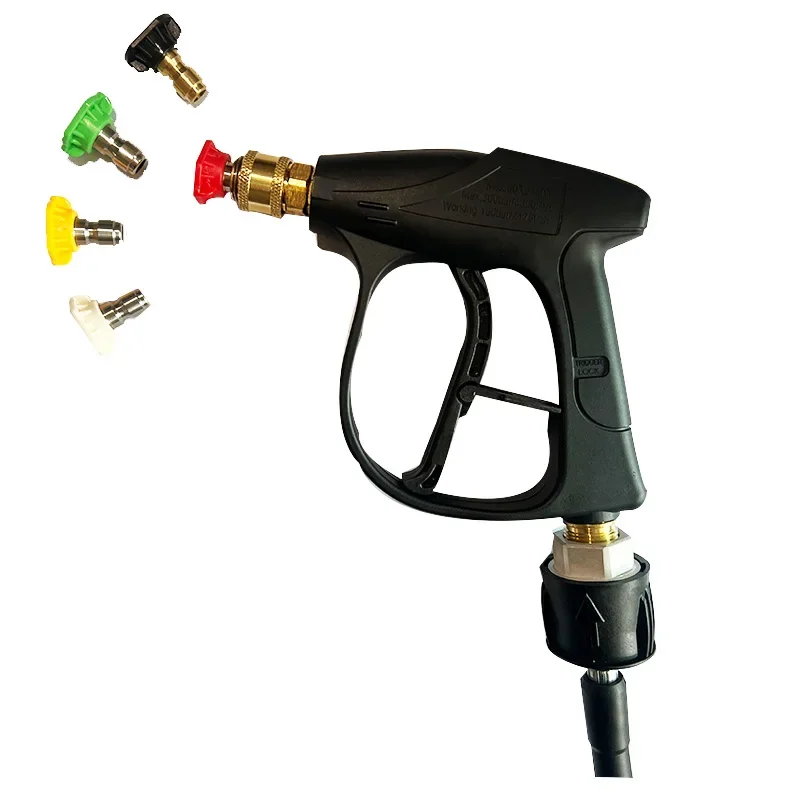 High Pressure Wash Gun Foam Pot Transfer Port Nozzle Wash Hose Connector for Karcher Quick Connector Water Gun