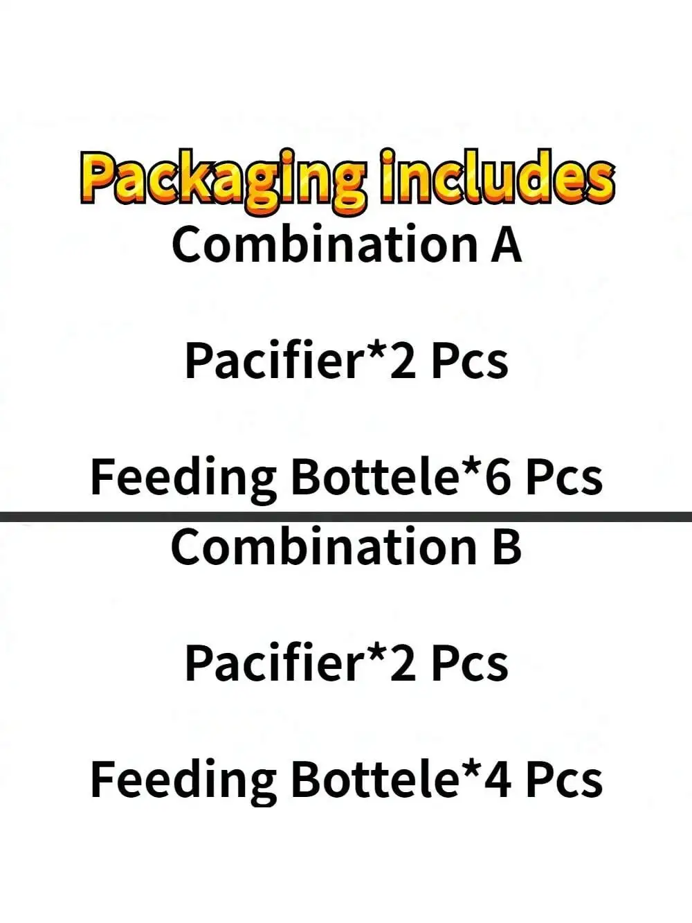 Nipple bottle accessory Sets for Reborn dolls, pacifiers that can be included Reborn Baby Accessories Cute Doll Supplies Dummy