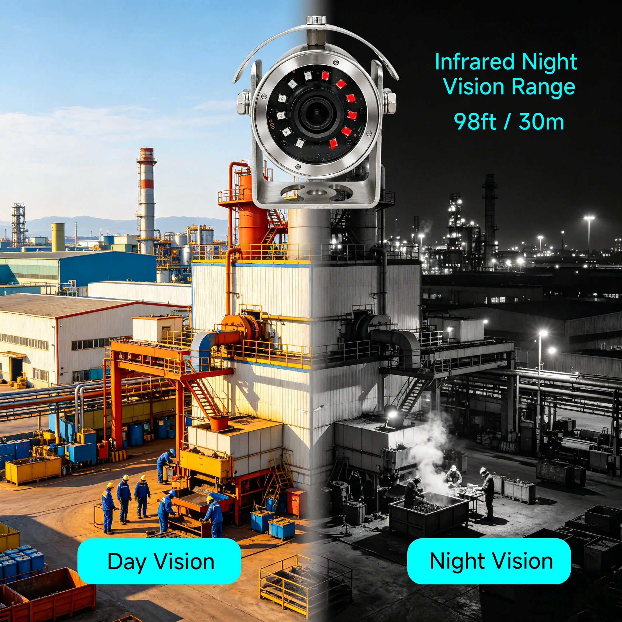 BFMore SO-NY HD Security CCD Analog Камера 3.6mm 304 Stainless Steel Explosion-proof IP66 Waterproof IR Night Version MINI Size