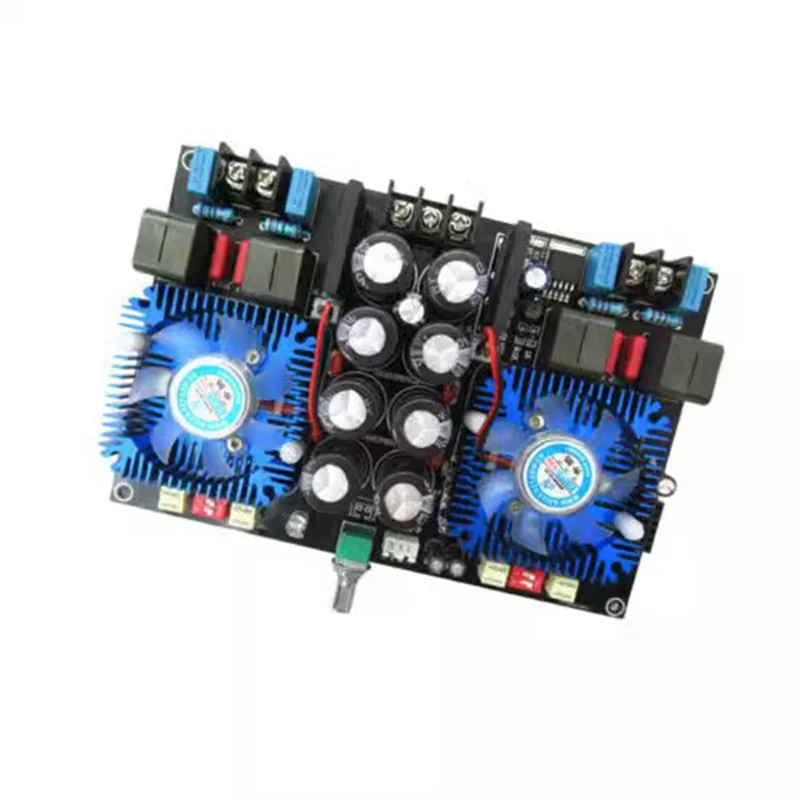 -MEOF ハイパワー Tda8954th デュアルコアデジタルアンプボードオーディオアンプボードアンプボードファンモジュール付き