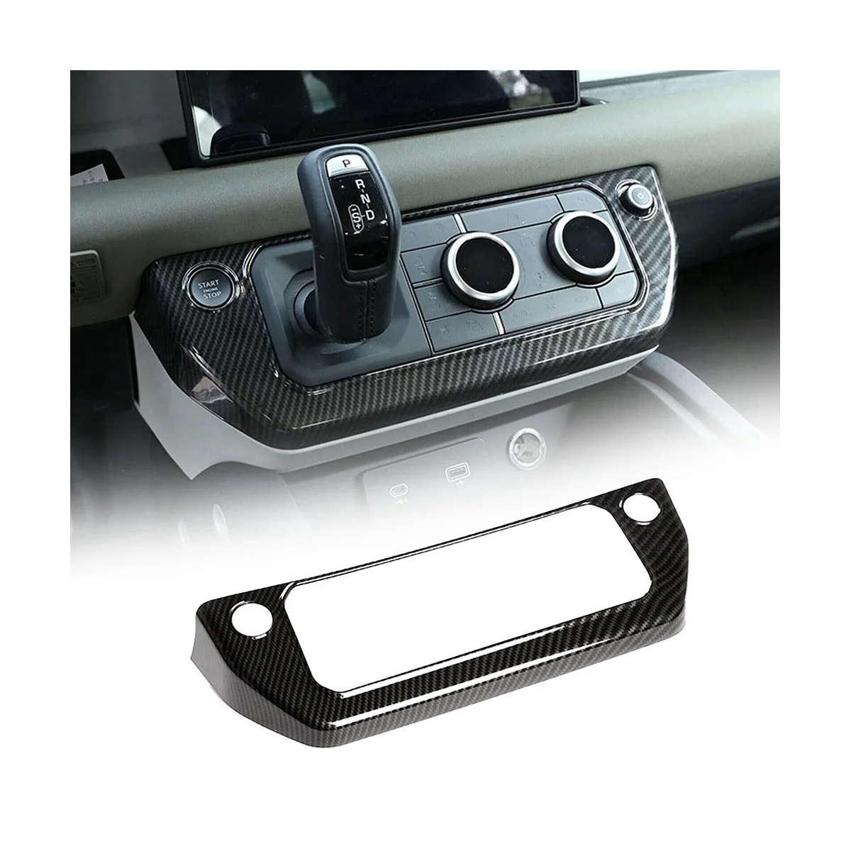 Air Conditioning Mode Button Frame Button Frame Button Cover Car Accessories for