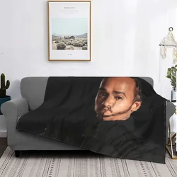 Lewis Hamilton coperta flanella calda microfibra durevole per bambini adulti copriletto da viaggio copridivano camera da letto divano coperta