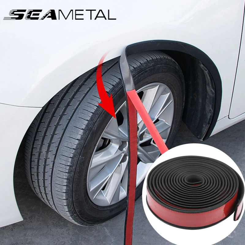 SEAMETAL Universal Fender Flares Car Wheel Arches Wing Expander Arch Eyebrow Anti-collision Strips Mudguard Lip Protector Cover