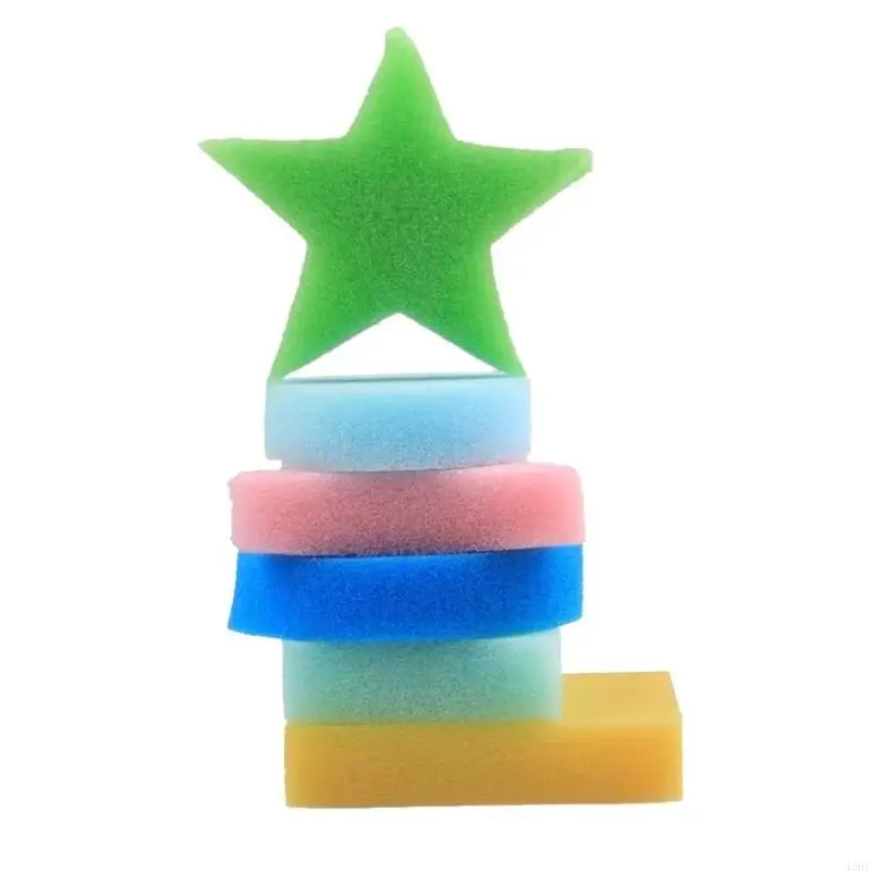 

J2HF Живопись губки пена живопись платкой формы губки Sponge Stamper Paint Рисование губки для детей